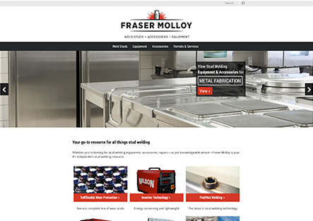 Screenshot of Fraser Molloy's Home Page